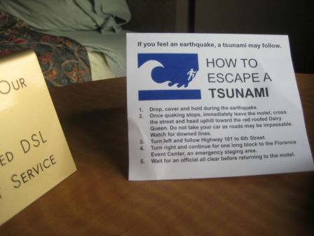 How to escape a tsunami
