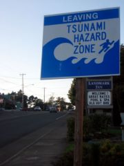 Tsunami hazard zone